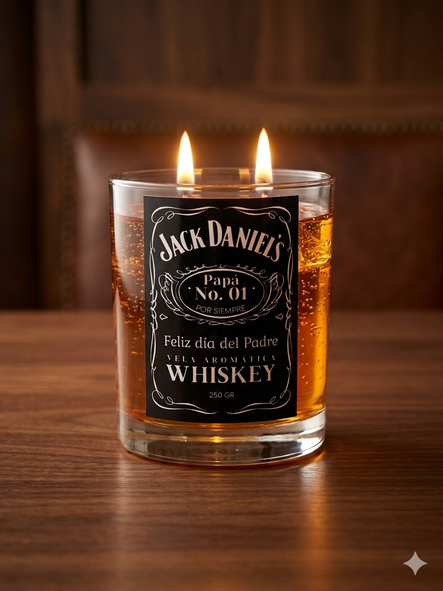 Vela "Whiskey en las Rocas" Edición Limitada Día del Padre