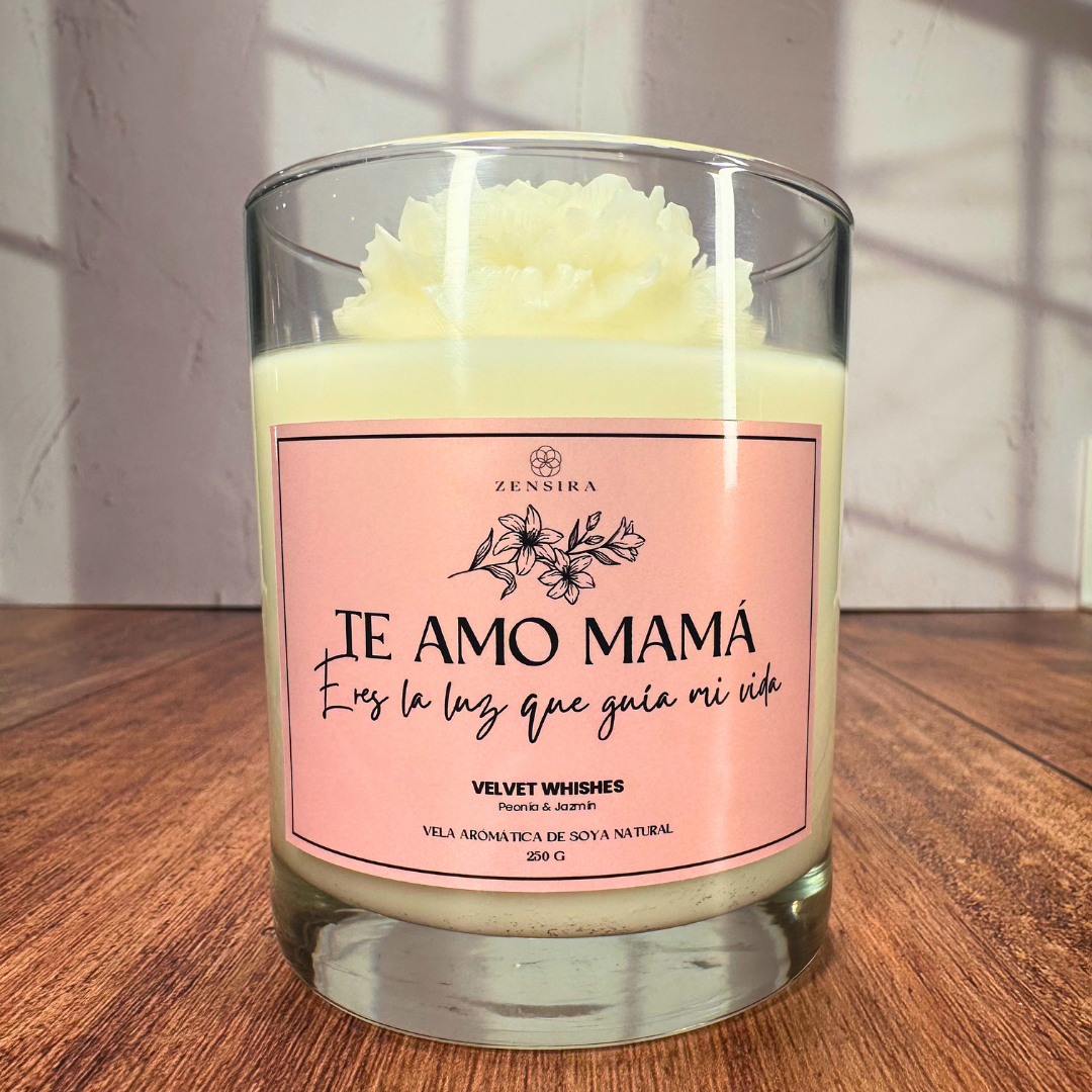 Vela Aromática "Luz de Mamá" | Velvet Wishes